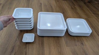 OVP ZAK designs weiß flache Schale Teller Deko edle Porzellanoptik