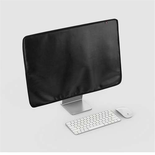 Manches Poche Arrière Housse Écran Étanche à la Poussière Cuir PU pour Apple 24 Pouces IMac - Photo 3/11
