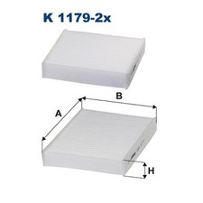 Innenraumfilter Pollenfilter für Peugeot 2008 1 CU 207 WA CC WD SW WK | 2401685