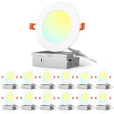 Led Recessed Panel Lights 9w 4 Ultra-thin Dimmable Ceiling Downlight 660 Pack