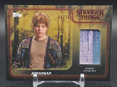 Stranger Things Topps Chrome Jonathan Authentic Costume Relic /75