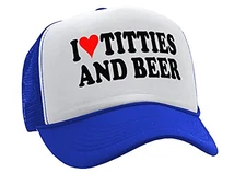 The Goozler - I Heart Titties and Beer - Love Funny Gag - One Size Royal