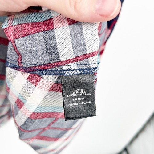 Torrid kariertes ärmelloses Hemdkleid Übergröße 4X Popeline Kragen Taschen - Bild 6 von 8