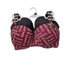 NWT Bebe Bra 2 Pack 36D Gentle Lift Underwire Black Pink Burgundy Tag Free Set