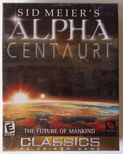 Sid Meier's Alpha Centauri PC Big Box (BRAND NEW SEALED) (2000)