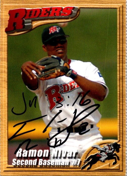Ramon Nivar 2003 Grandstand Frisco RoughRiders #NNO Auto Hand Signed