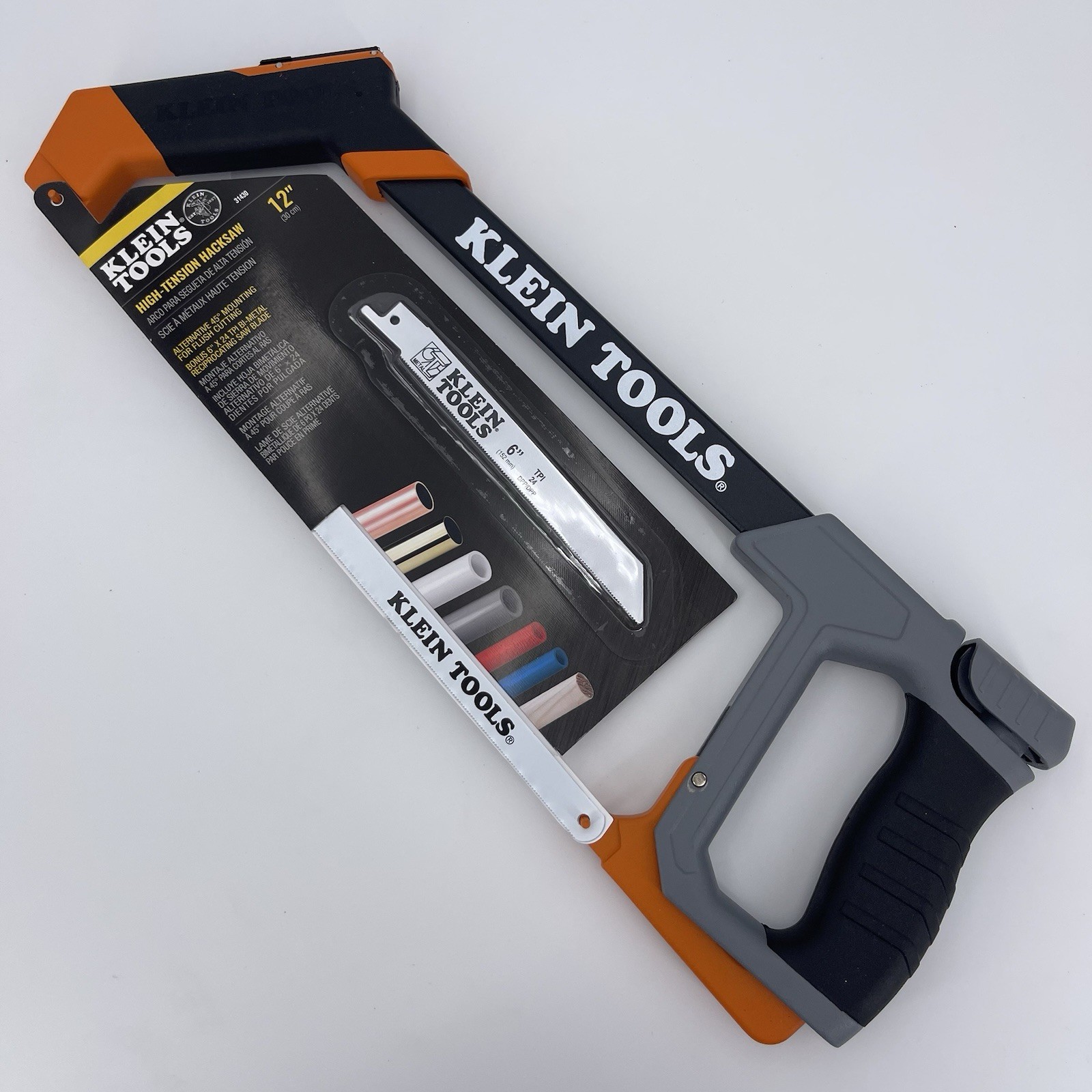 Klein Tools 31430 Heavy-Duty High Tension Hacksaw for Professional Use