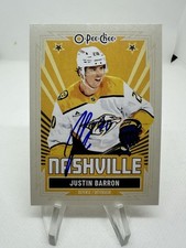 Justin Barron Signed Autograph 2025-26 O-Pee-Chee Retro Card #93 Predators