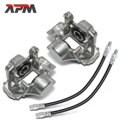 2x Bremssattel + 2x Bremsschlauch Hinten L+R für Mercedes-Benz C124 W201 W202 - Bild 1 von 4