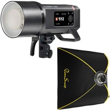 Flashpoint XPLOR 600 PRO II TTL R2 600Ws Flash, w/32x32" Square Softbox