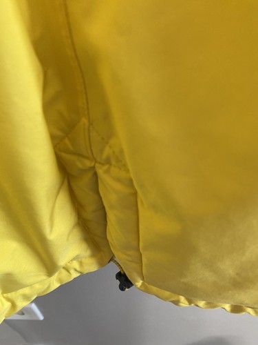Lands End Parka Girls L 14-16 Yellow Waterproof Quilted Lining Hooded Outdoor - Picture 13 of 13