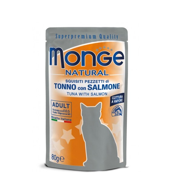 Monge buste gatto Tonno con Salmone 80 grammi
