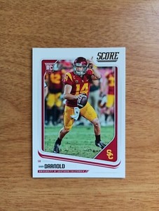 SAM DARNOLD 2018 PANINI SCORE ROOKIE FOOTBALL CARD-#349-SEAHAWKS 🏈🔥
