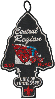 2000 NOAC Univ. of Tennessee Central Region Patch White Bdr (AR3439)