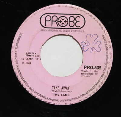 TAMS Soul Import 45rpm Take Away b/w Hey Girl Don't Bother Me HEAR