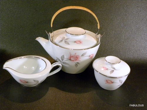 FABULOUS 13 PCS Noritake Rosemarie Pattern Tea Set / Coffee Service PICTURED - Picture 3 of 15