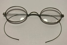 Vtg Antique Early 1900s Sterling Silver Wire Rim Child  s Eye Glasses Spectacles