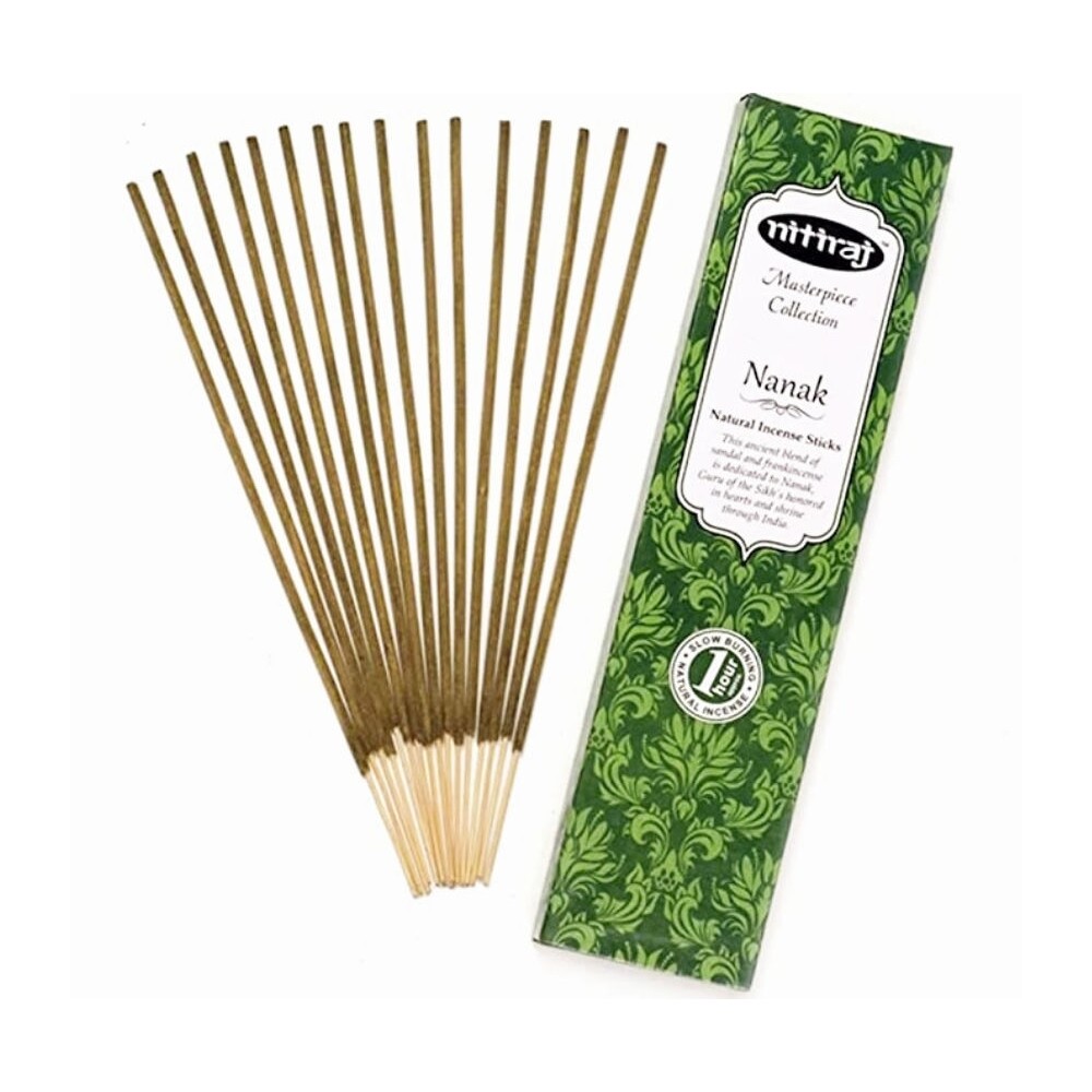 Nitiraj Nanak Masterpiece Incense Sticks 25g - Spiritual Wisdom & Devotion