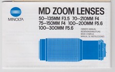 MINOLTA MD ZOOM LENSES 5 DIFFERENT LENSES  51