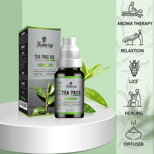 Kanzy Essential Oils 60ml Tea tree Oil for Hair Face Skin Nails Australian Oil - Picture 15 of 44