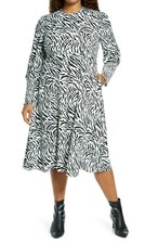Plus Size Women's Halogen Tie Back Long Sleeve Dress, Size 3X  10/11