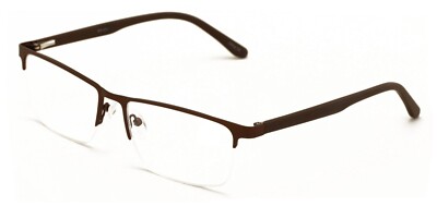 Men Premium Optical Frame Wide Large Head Reading Glasses Half Rim Metal 149MM