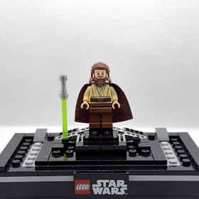 LEGO Star Wars&reg; Minifigure SW0322 Qui-Gon Jinn from set 7961 w/ Lightsaber EUC