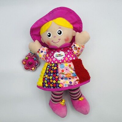 Lamaze Soft Hanging 12 Inch Baby Doll Rattle & Crinkle Sound Plush Stuffed Toy