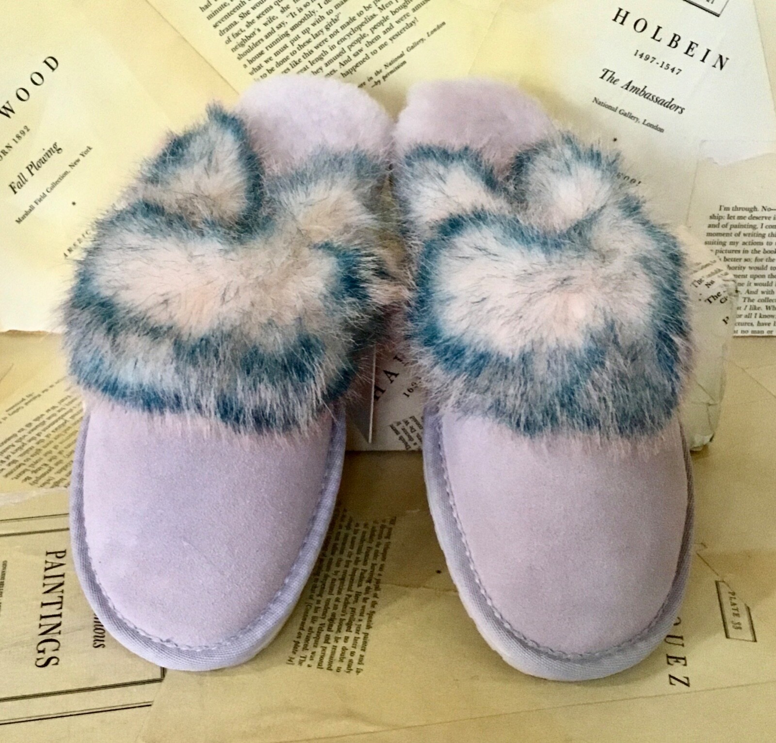 Free People EMU Jolie Lava Slippers Shearling Fur Lined Rose Multi 37 / 6 NWT eBay