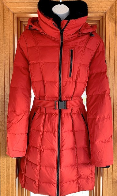michael kors parka red