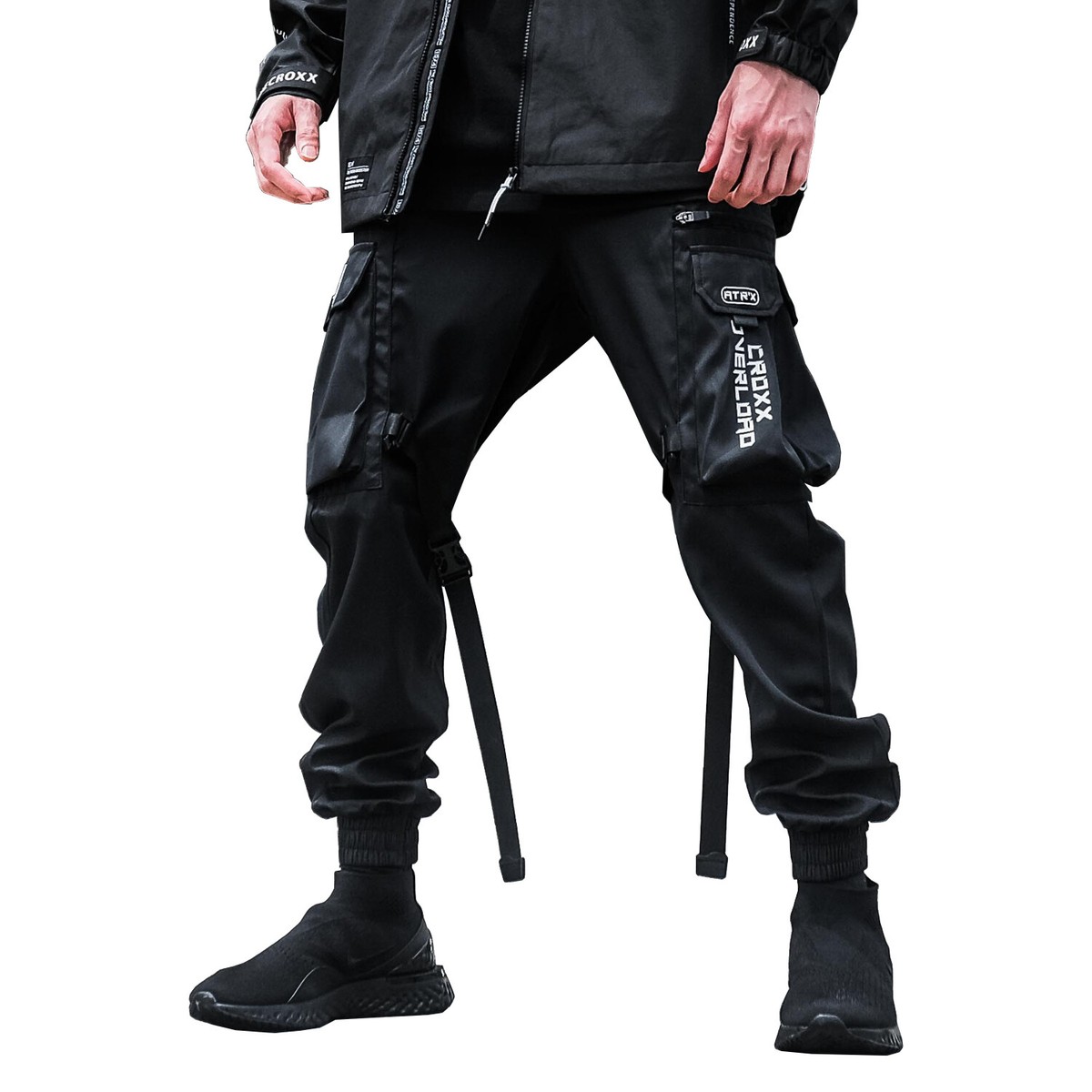 Niepce Men's Overload Dark Cyber Joggers Techwear Long Pants Niepce Men's Overload Dark Cyber Joggers Techwear Long Pants