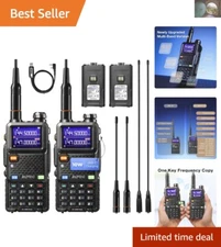 High-Performing UV-Plus 10W Handheld Radio with 2x Batteries & Programming Cable