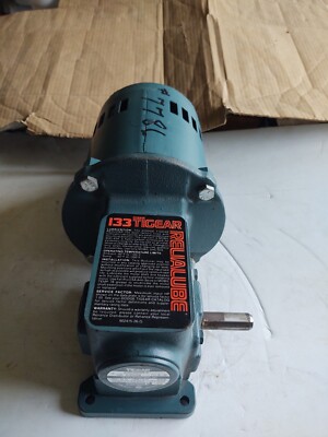 RELIANCE 1/4 HP MOTOR & DODGE 133 TIGEAR RELIALUBE SPEED REDUCER # 7916101F.