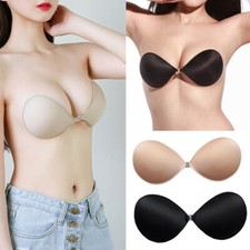 Silicone Self-Adhesive Stick On Push Up Gel Strapless Invisible Backless Bra