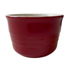 Sandra Lee Red Ramekin cupcake size baking dish  oven microwave dishwasher safe