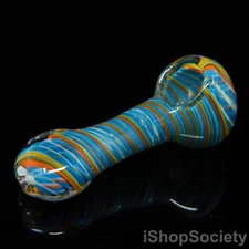 3.5" Portable Rasta Spiral Tobacco Smoking Pipe Thick Collectible Pipes - P653F