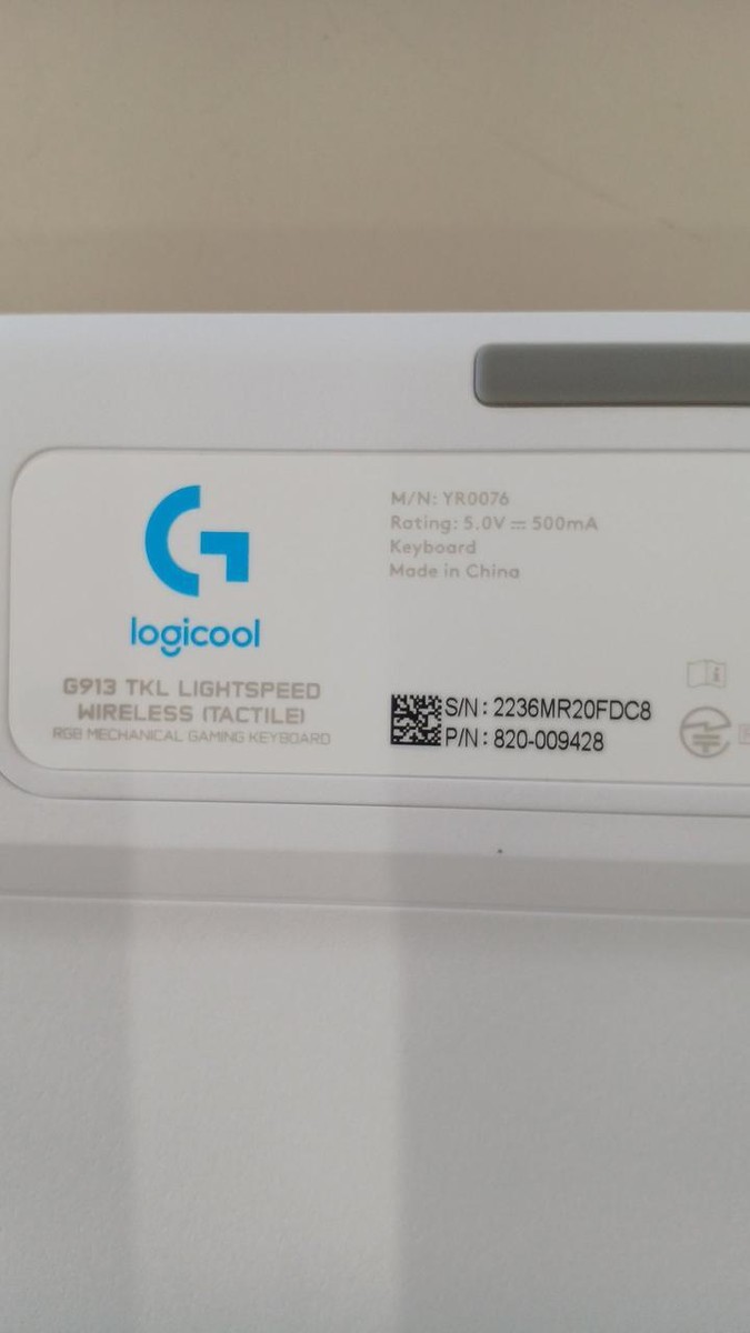 Logicool G913 TKL Lightspeed Wireless Gaming Keyboard Good