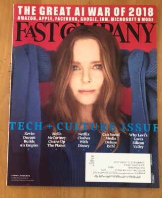 Two Fast Company Magazine s - Stella McCartney 2017, James Cordon 2017/2018