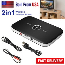 2in1 Wireless Transmitter Receiver A2DP Stereo Audio 3.5mm Aux Adapter