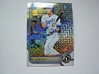 Luca Tresh 2022 Bowman Chrome Mojo Refractor Card BCP-136