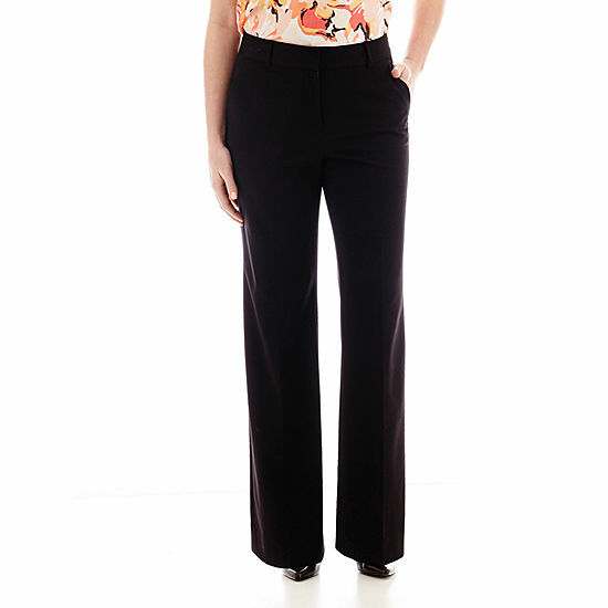 New Liz Claiborne Sophie Secretly Sliming Trousers Black 12Short RSP$48 |  eBay