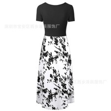 Women's Dress Summer Fashion Print Home Pajama Fragmented Flower Dress