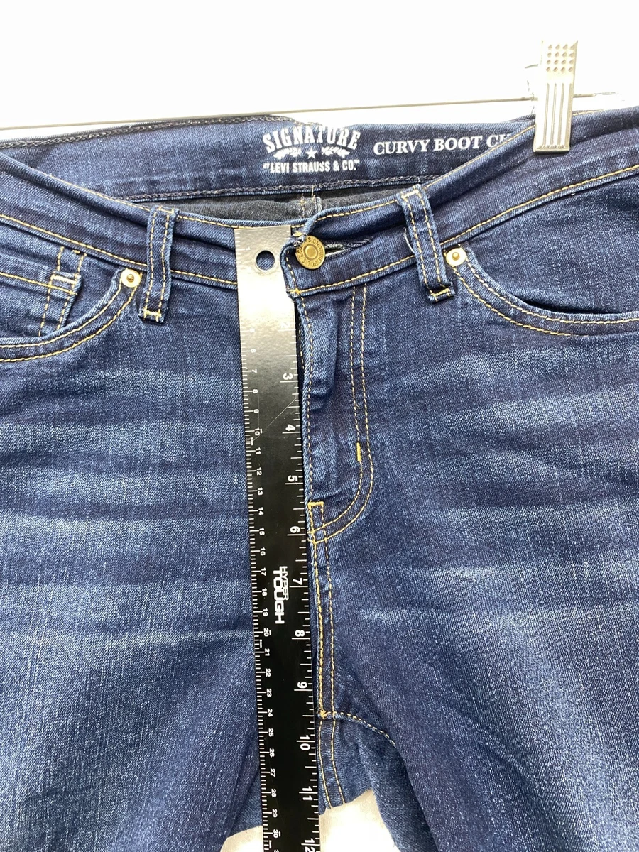 Levi Strauss Signature Curvy Boot Cut Jeans Size 18M Ladies
