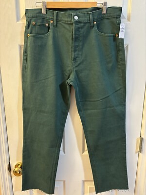 GAP - WOMEN'S 32/14R - GREEN CHEEKY STRAIGHT HIGH RISE JEANS