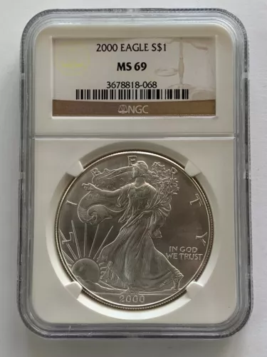 American Silver Eagle NGC 2000 UNC $1  MS-69 