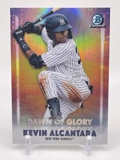 Kevin Alcantara 2021 Bowman Chrome Dawn of Glory Insert #DOG-8 New York Yankees