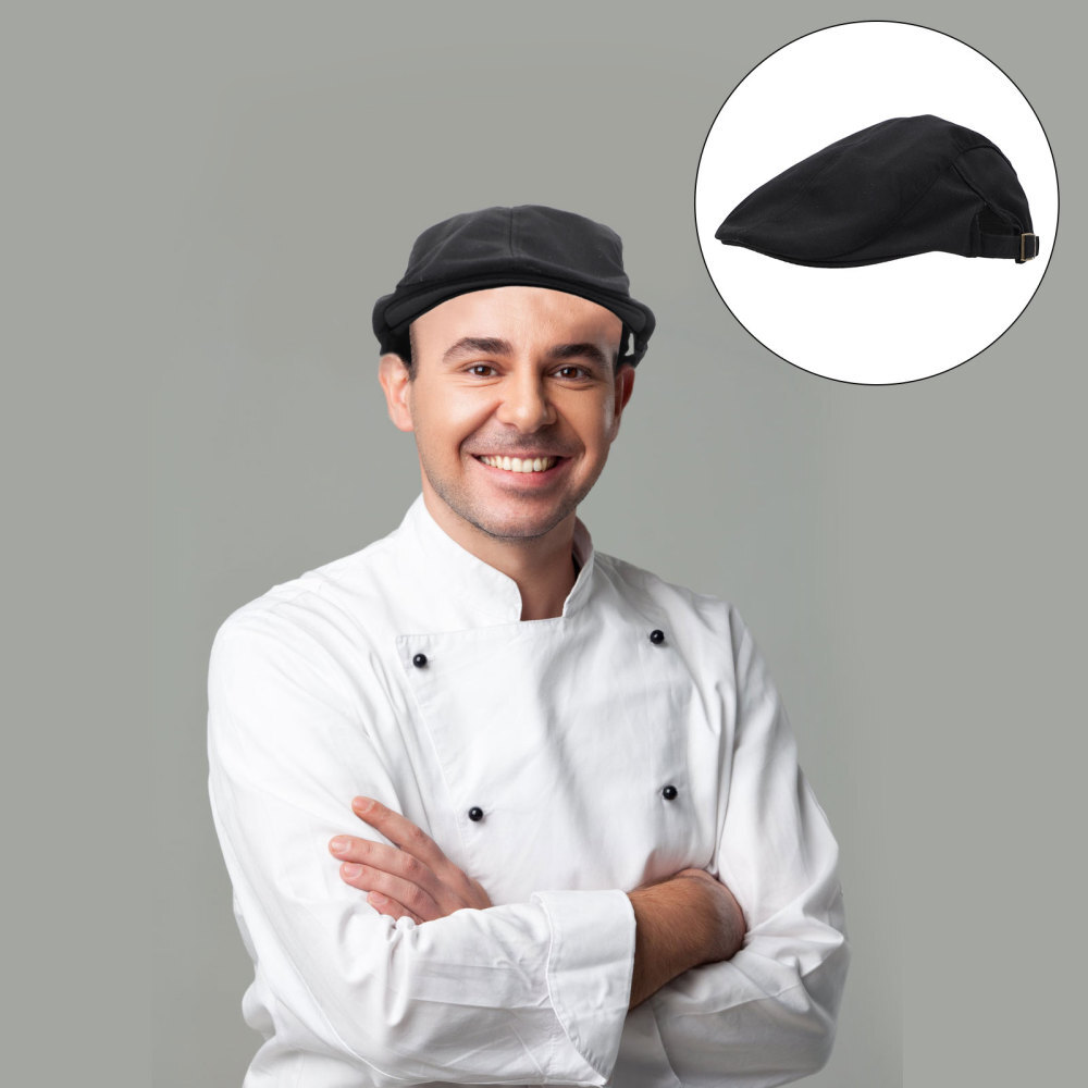Newsboy Hats Classic Flat Newsboy Chef Beanie Chef Canvas Hat Mens