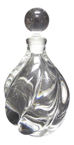 Orrefors Arte Vidrio Trenzado Diseno De Botella De Perfume O Frasco De Lobulos Con Tapon Ebay