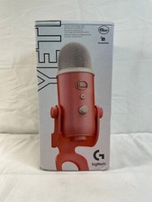 Logitech Yeti Red Freestanding Usb Port Microphone For Gaming 988-000530
