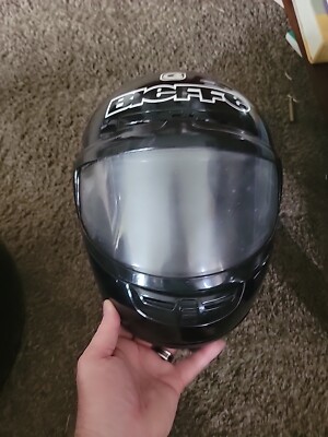 vintage black bleffe helmet snowmobile